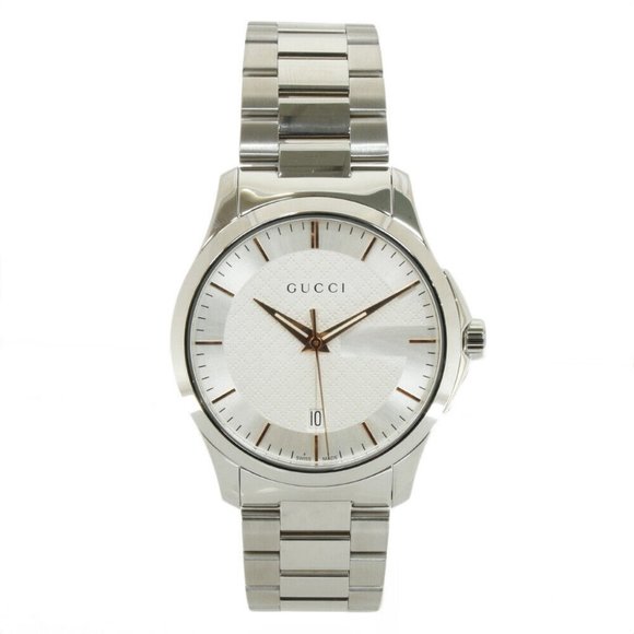 GUCCI Watches 126.4 Silver white Stainless Steel G timeless from japan main image 5